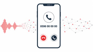Agent vocal IA répondant à un appel entrant sur un numéro local des DOM